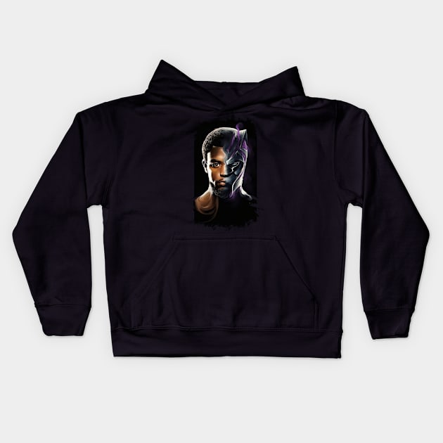 the black wakanda Kids Hoodie by bebekbobok